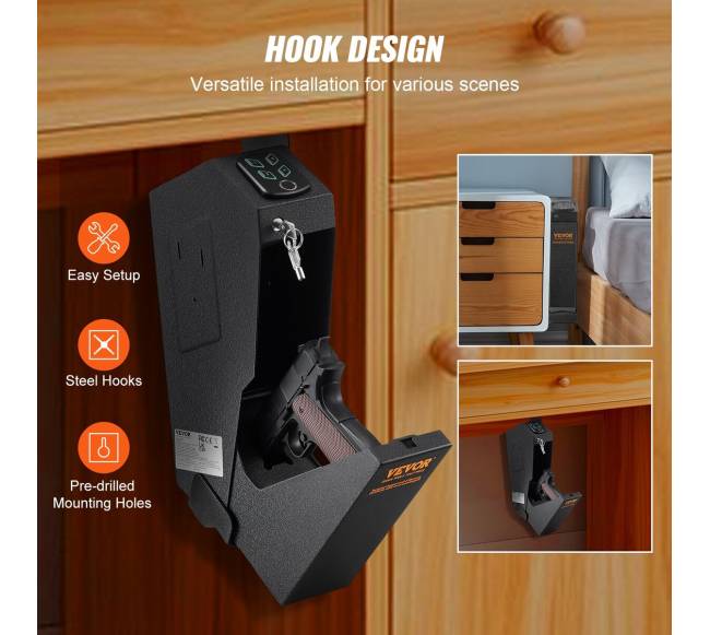 Tvirtinamas biometrinis seifas pistoletui5