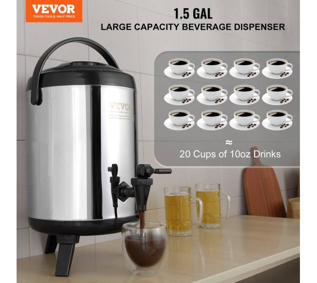 Nerūdijančio plieno gėrimų dozatorius 6 L1