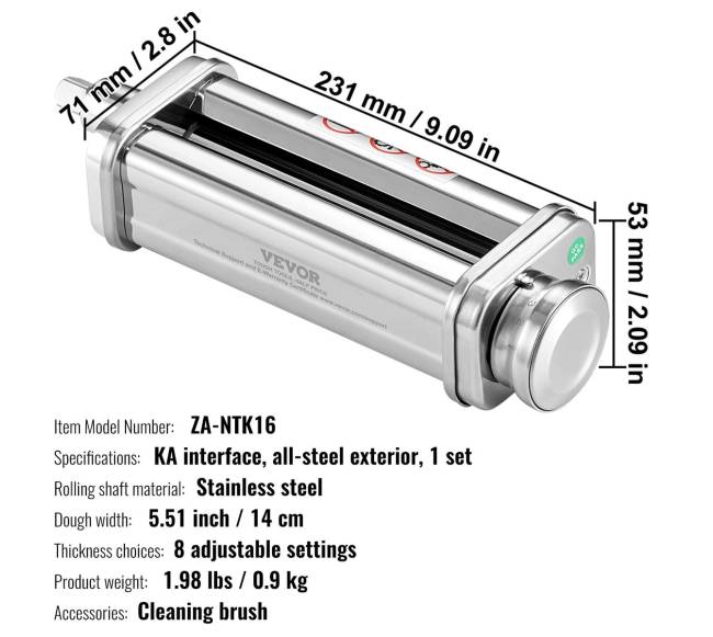 Makaronų aksesuaras virtuviniui kombainui6