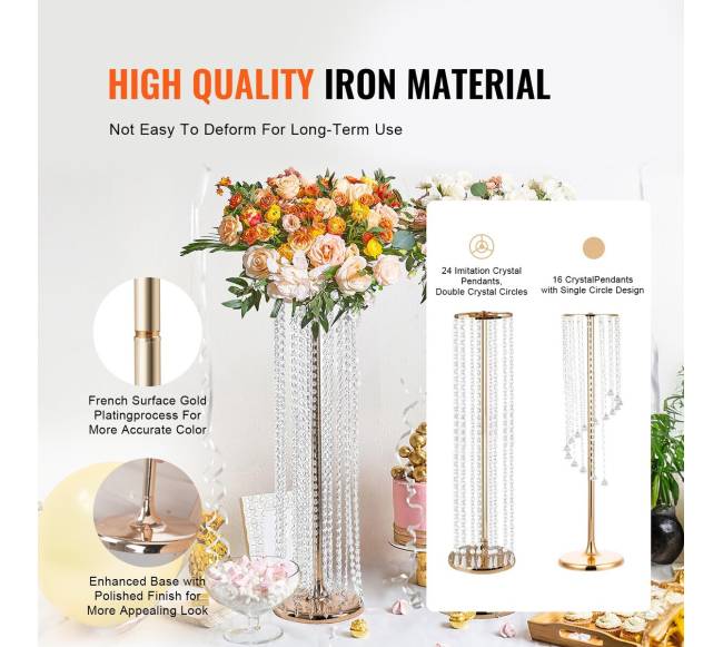 2 vnt 90cm aukščio vestuvinės gėlių stovai2