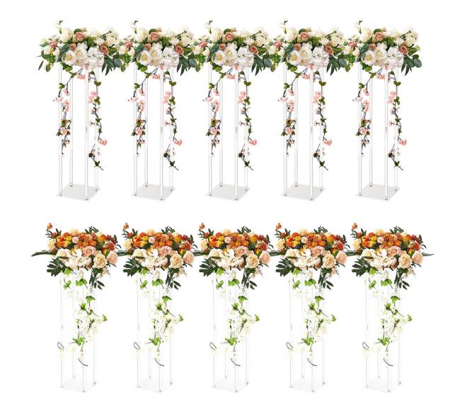10 vnt. 60 cm aukščio vestuvių gėlių stendas0