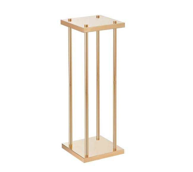 Auksinis vestuvių gėlių stovas, 80 cm aukščio9