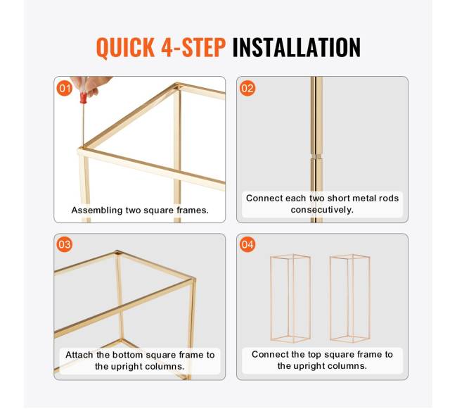 Vestuvių gėlių stovai, 80 cm aukščio (2 vnt.)4