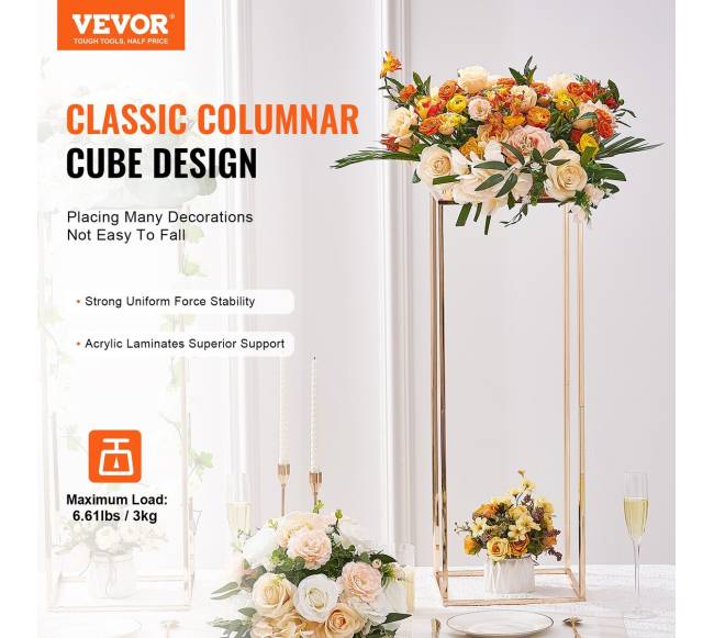 80cm aukštas vestuvių gėlių stovas1