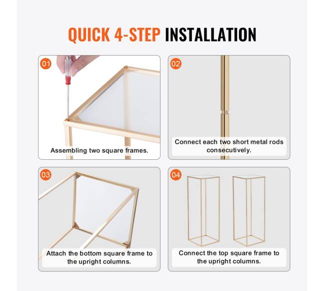 80cm aukštas vestuvių gėlių stovas4