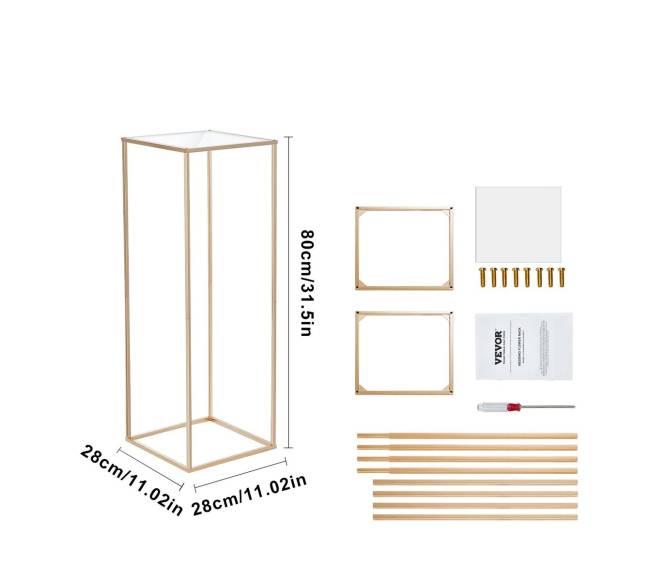 80cm aukštas vestuvių gėlių stovas8