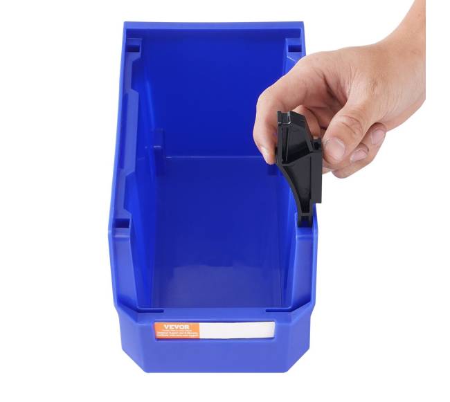 Plastikinė laikymo dėžė, 12 vnt., mėlynaraudona9