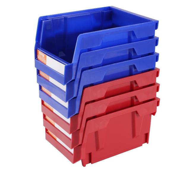 Plastikinės konteineriai daiktų laikymui, 24 vienetai0