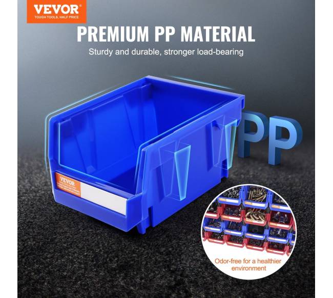 Plastikinės konteineriai daiktų laikymui, 24 vienetai1