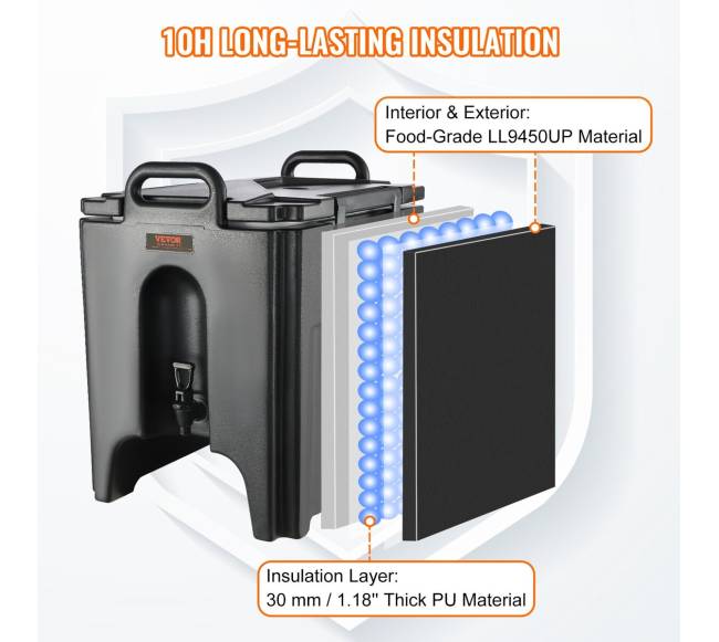 Terminis gėrimų dozatorius, 37,6 L2