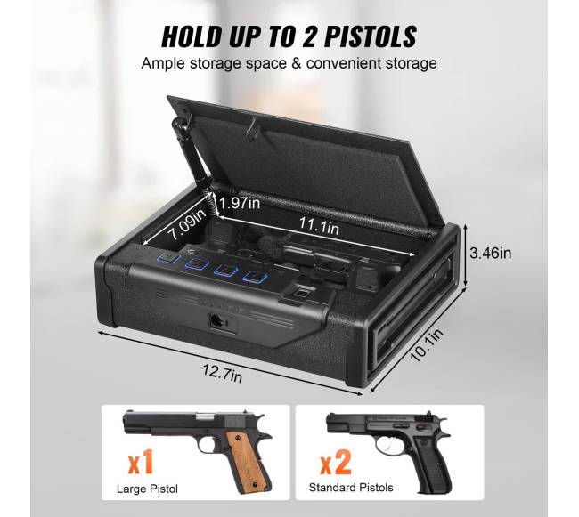 Pistolių seifas su biometriniu užraktu2