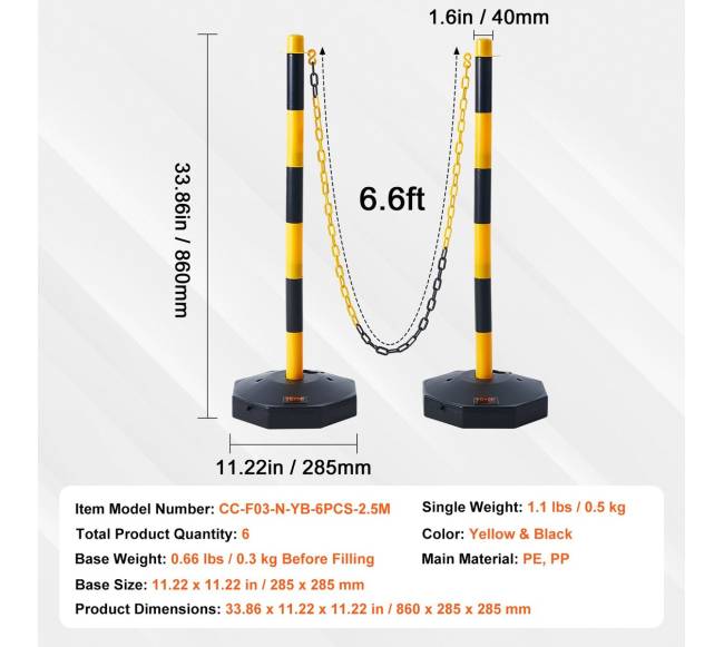 Reguliuojami eismo statramsčiai, 6 vnt.6