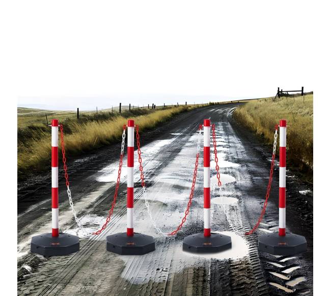 Reguliuojami saugos stulpeliai su grandine, 4 vnt.7