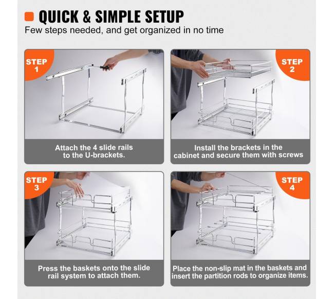 2 aukštų ištraukiamas spintelių organizatorius4