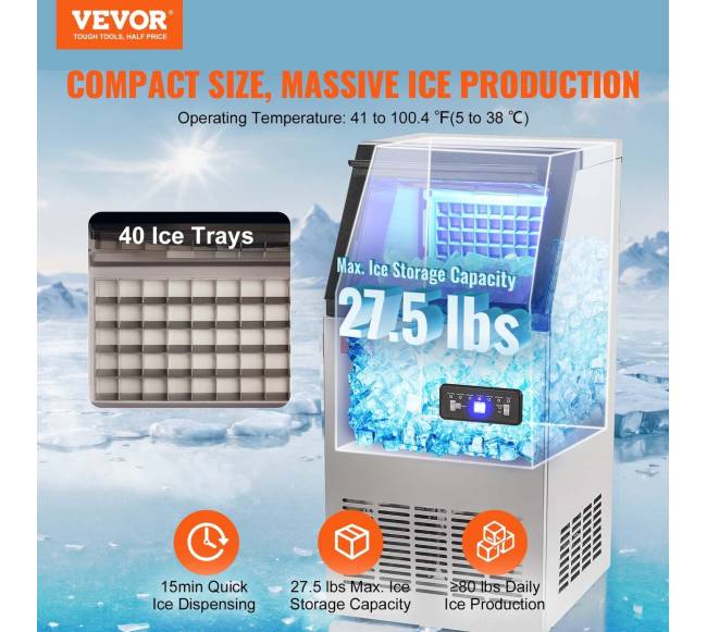 Komercinis ledo gamintojas laisvai pastatomas aparatas1