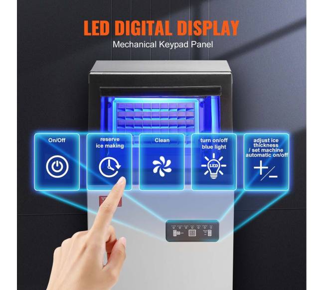 Komercinis ledo gamintojas laisvai pastatomas aparatas2