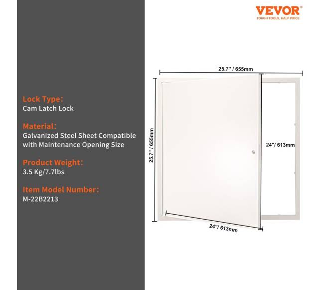 Lubų ir sienų prieigos panelė 61 x 61 cm6