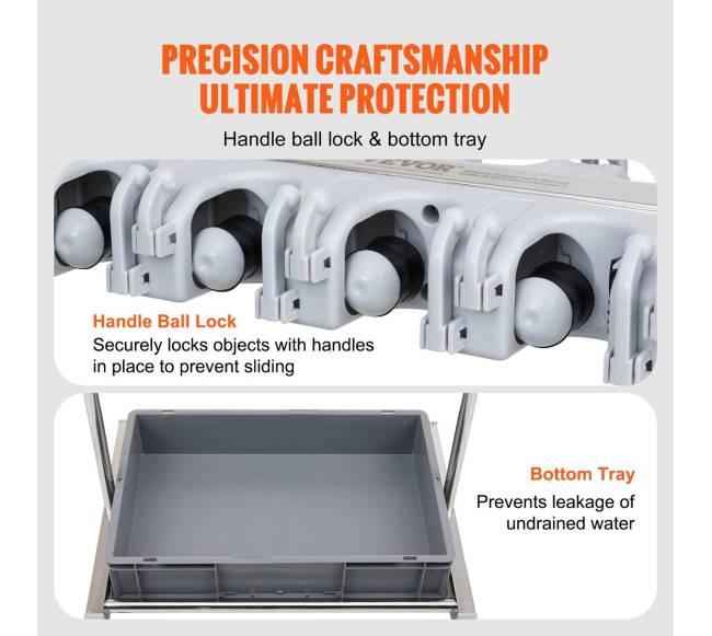 Sodo įrankių stovas su 10 vietų ir kabliais2