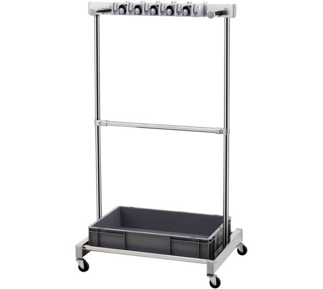 Sodo įrankių stovas su 10 vietų ir kabliais9