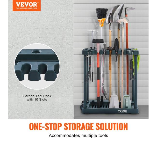 Sodo įrankių organizatorius su 10 lizdų1