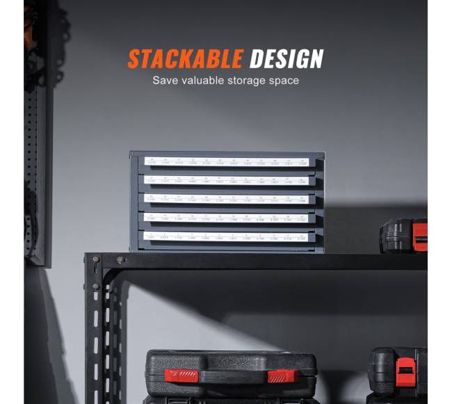 Grąžtų laikymo spintelė su stalčiais5