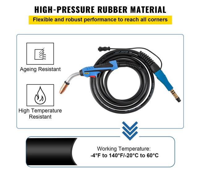 Mig suvirinimo degiklis 250 A 4.6 m5