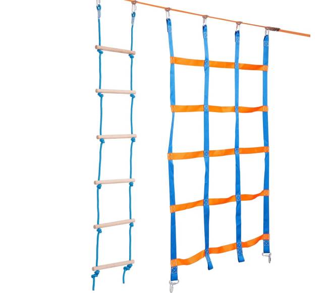 Nindzių kliūčių trasa vaikams lauke su 12 kliūčių9