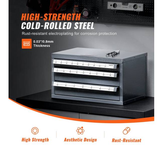 Trijų stalčių grąžtų dozavimo spintelė2