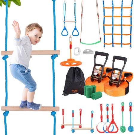 Nindzių kliūčių ruožas vaikams lauke 19.8 m0