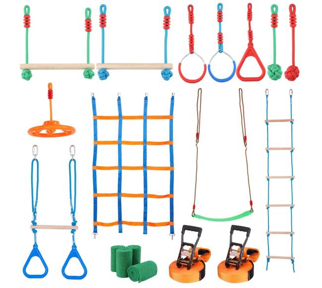 Nindzių kliūčių ruožas vaikams lauke 19.8 m8