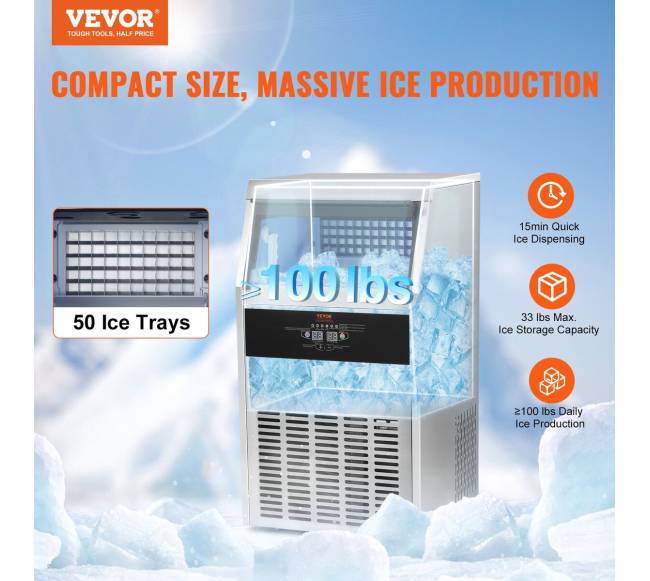 Komercinė ledo gaminimo mašina su spintele1