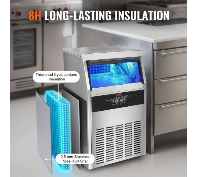 Komercinė ledo gaminimo mašina su spintele4