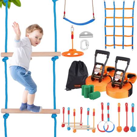 Nindzių kliūčių ruožas vaikams su slackline0