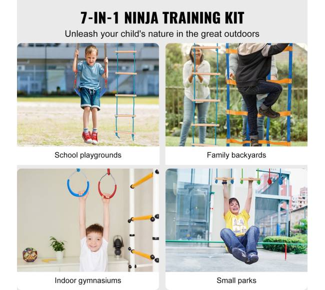 Nindzių kliūčių ruožas vaikams su slackline1