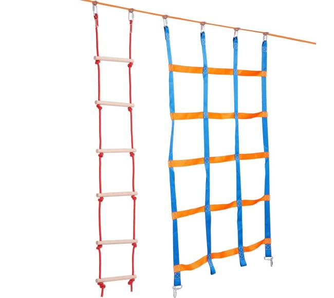 Nindzių kliūčių trasa vaikams 15,24 m ilgio9