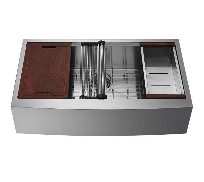 Virtuvinė kriauklė iš nerūdijančio plieno 304, 33 cm0