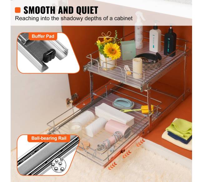 Dviejų lygių ištraukiamas spintos organizatorius2