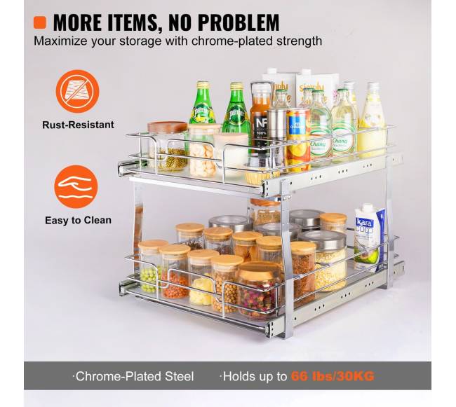 Dviejų lygių ištraukiamas spintos organizatorius3