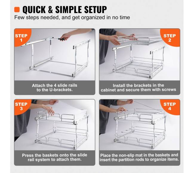 Dviejų lygių ištraukiamas spintos organizatorius4