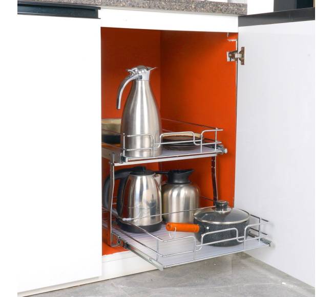 Dviejų lygių ištraukiamas spintos organizatorius6