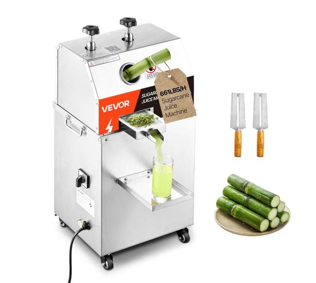 750W elektrinis cukranendrių sulčiaspaudė0