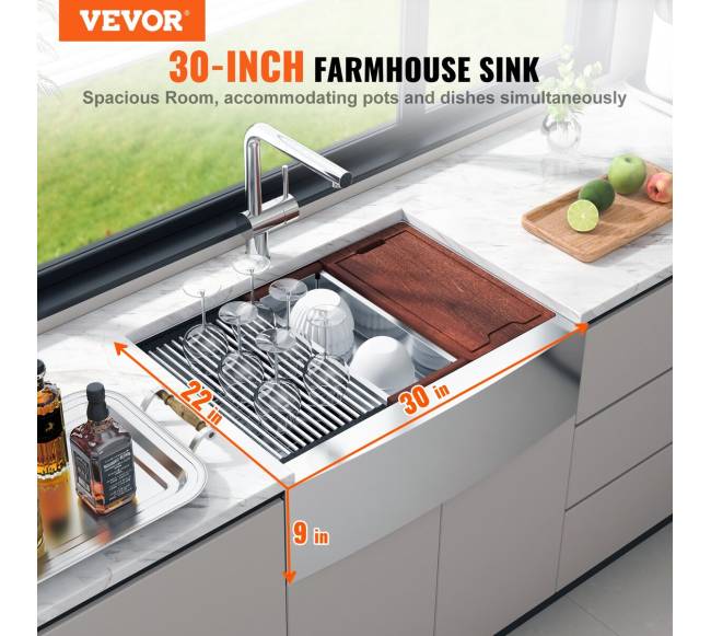 virtuvės kriauklė iš nerūdijančio plieno, 30 cm1