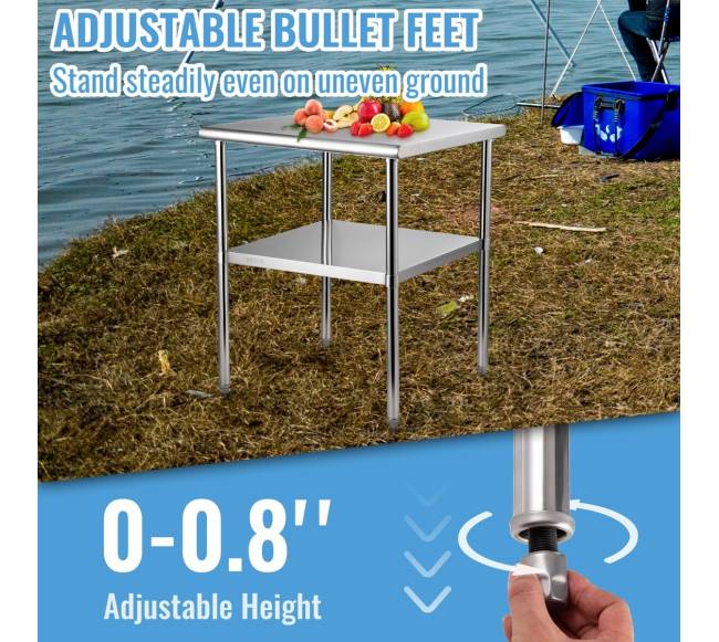 Nerūdijančio plieno darbastalio stalas virtuvei5