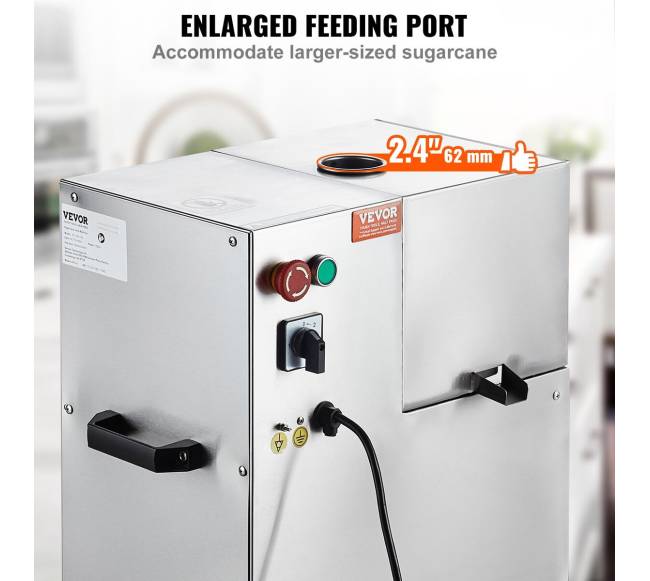 800W elektrinė cukranendrių sulčiaspaudė2