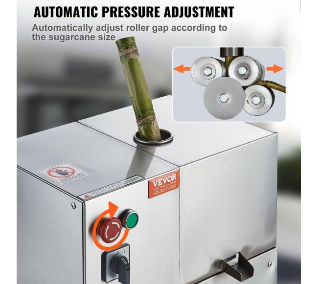 800W elektrinė cukranendrių sulčiaspaudė4