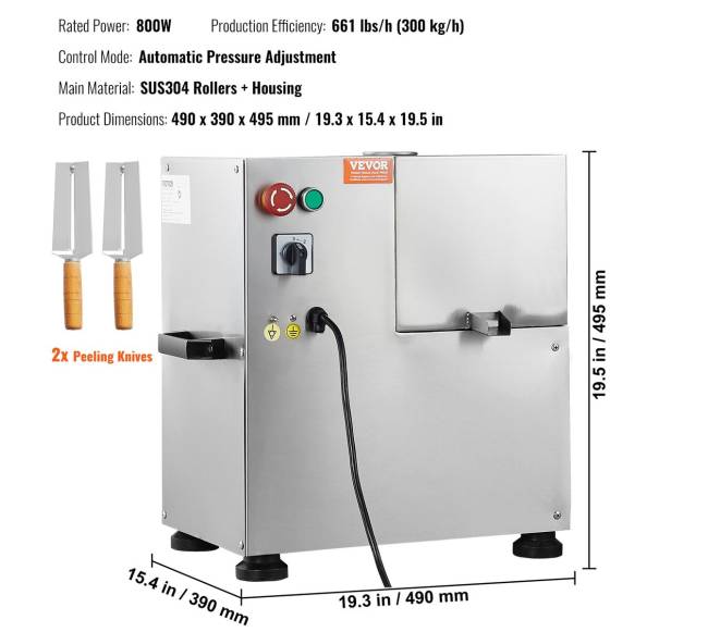 800W elektrinė cukranendrių sulčiaspaudė6