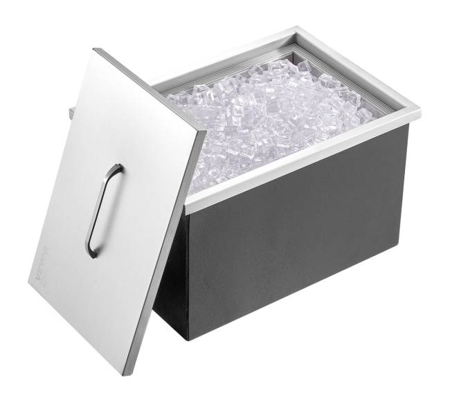 Įmontuojama ledo dėžė, 43,5L, nerūdijantis plienas0
