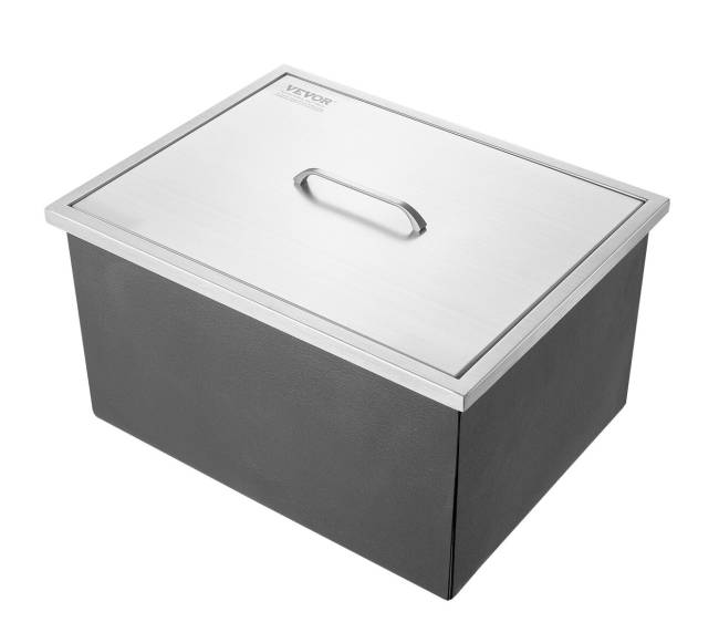 Įmontuojama ledo dėžė, 43,5L, nerūdijantis plienas9