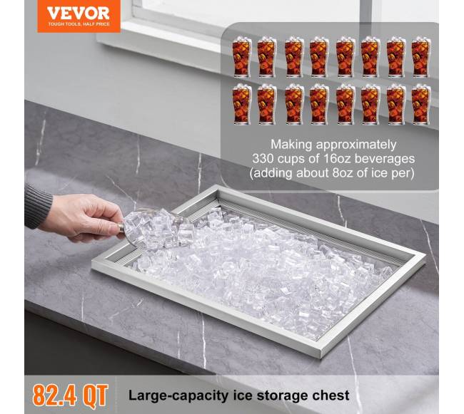 Įmontuojama ledo dėžė 21 x 17 x 18 cm1