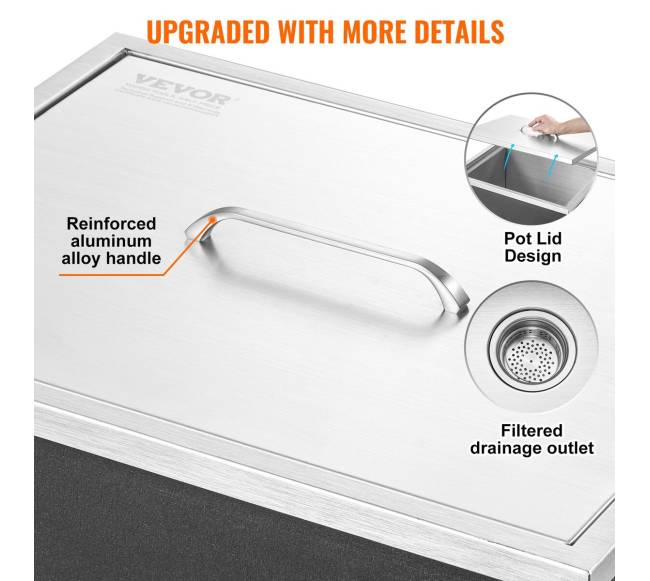 Įmontuojama ledo dėžė 21 x 17 x 18 cm4